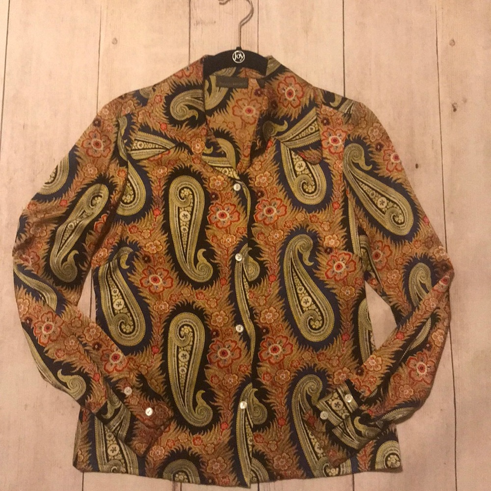 Banana Republic Silk Button Up Shirt